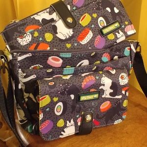 lily bloom sushi cat luggage